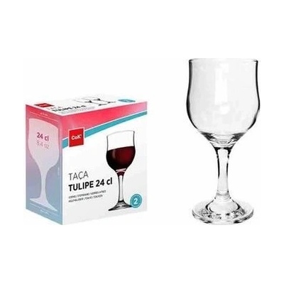 Cegeco Sklenice na víno CoK Tulipe 2 x 240 ml