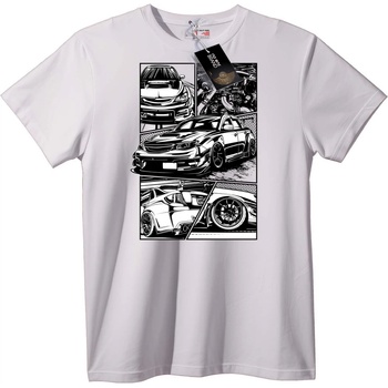NOONEBRAND Тениска Car Mania: Три коли - 2XL, White