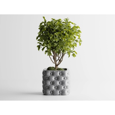 Кашпа Chesterra Малка, 110 x110xH95мм- Сребърна