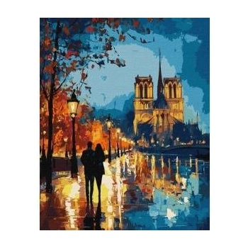 Ideyka Painting by numbers IDEYKA, 40x50cm, metallic, night walk, 1 pc. , in a box
