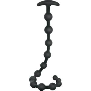 Black Velvets Anal Beads Silicone 50cm