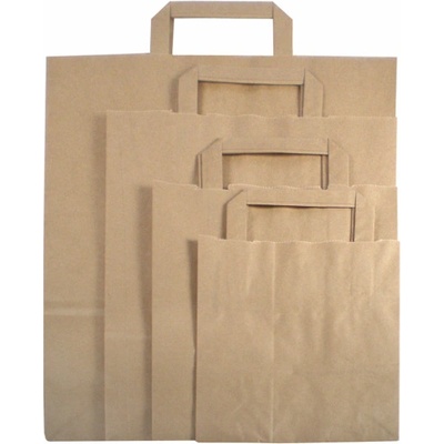 Wimex Papierová taška hnedá 26x14x32 cm (50 ks)