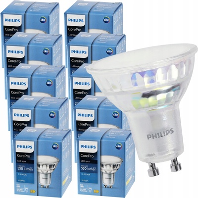 Philips LED žiarovka GU10 5W 50W 550lm 6500K Cold 120°