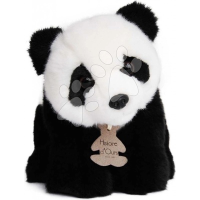 Histoire d'Ours Plyšová panda Les Authentiques černo-bílá 20 cm