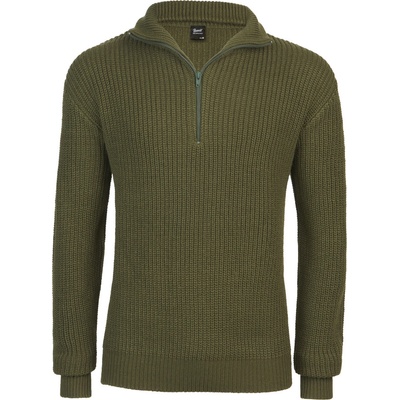 Brandit Marine pullover Troyer sveter olivový