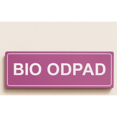 Traiva s.r.o Tříděný odpad Bio odpad Verze: Samolepka 290 x 100 mm tl. 0.1 mm - Kód: 02808