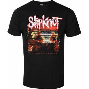 ROCK OFF мъжка тениска Slipknot - Chapeltown Rag Glitch - Черен - ROCK OFF - SKTS77MB