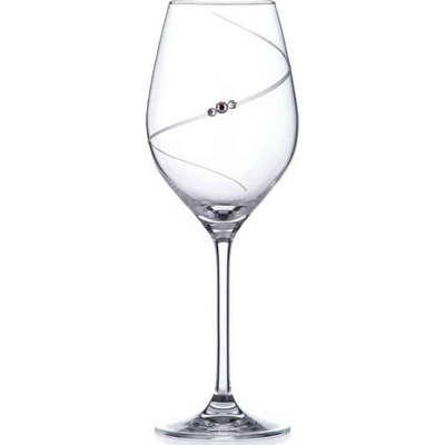 Diamante sklenice na bílé víno Silhouette City s krystaly Swarovski 360 ml
