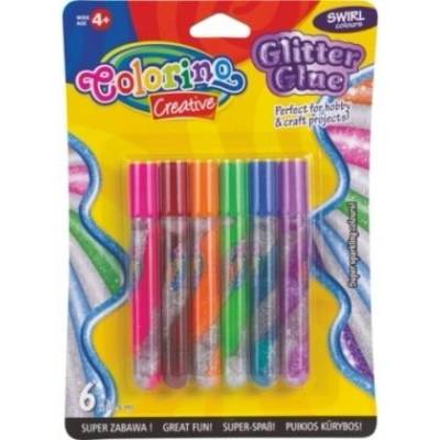 Colorino Creative - Брокатно лепило - Творец - Спирала - 6 цвята (68857)