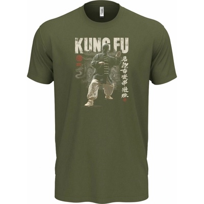 Pánské tričko Kung Fu, bojové umění fighter potisk Super