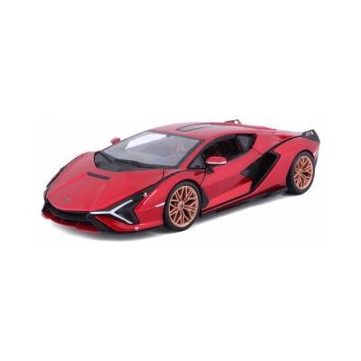 Bburago Autá HOBBY Plus Lamborghini Sián FKP 37 červená 1:24
