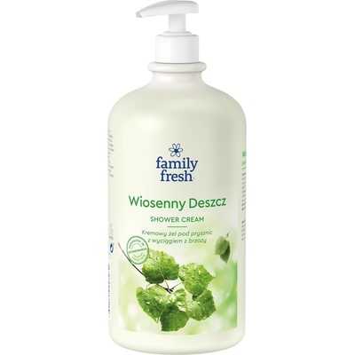 Family Fresh, Spring Rain revitalizačný krémový sprchový gél 1000 ml