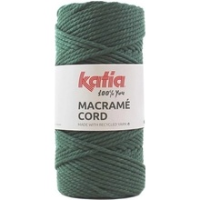 MACRAME CORD 4mm Katia Farby MACRAME CORD: 108 tmavá fľašková zelená