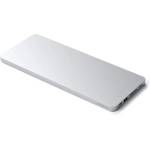 Satechi Aluminium USB-C Slim Dock with SSD Enclosure for iMac 24 - алуминиева поставка с място за SDD и допълнителен USB-C хъб за iMac 24 (2021) (сребрист)