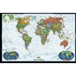 World Political Decorator Map | National Geographic Maps - Reference (ISBN: 9780792283096)
