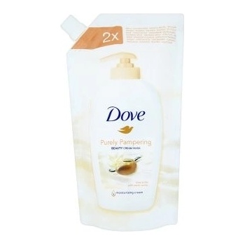 Dove Purely pampering tekuté mydlo s bambuckým máslem a vůní vanilky náhradní náplň 500 ml
