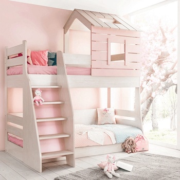 Carmen Двуетажно детско легло pink house - дясно (3575082_1)