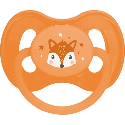 Canpol babies gumový cumlík čerešňa Cute Animals oranžová