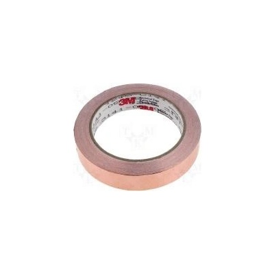 Páska elektricky vodivá W 19mm L 16,5m Thk 0,101mm měď UL510