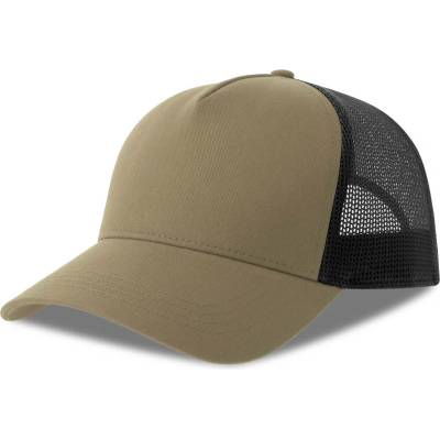 Atlantis Headwear Zion Trucker 5 panelová COT33012071299-khaki/black Khaki/černá
