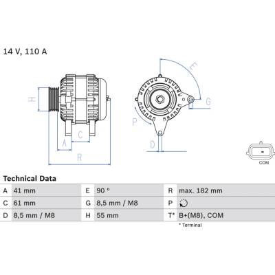 Alternátor BOSCH 0 986 080 710