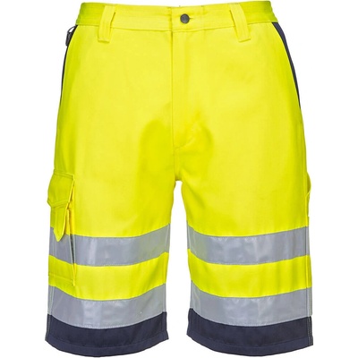 Portwest hi-vis l043 / Светлоотразителни къси панталони - hv Жълто/Тъмносиньо xl (l043ynrxl)