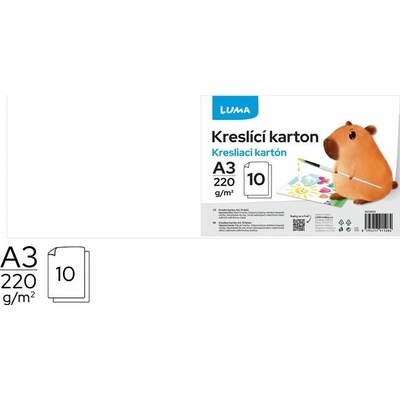 Kreslicí karton Luma A3 220 g - 10 listů
