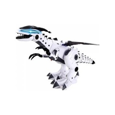 LeanToys Battery Operated Dinosaur Robot with Wings Moves Lights Sounds
