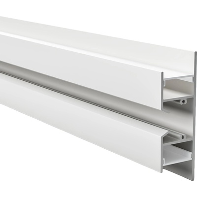 Алуминиев профил за LED лента Maya | 24.5x75.3мм | Двупосочен | Бял | Цена 55, 80€ (109, 14 лв) (LW-BUT-B7625)