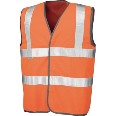 Result Unisex bezpečnostná reflexná vesta R021X Fluorescent Orange