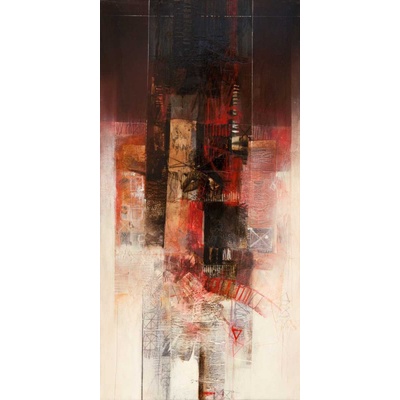 Abstraktní obraz 1 deska 35x70