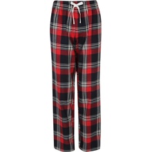 SF Skinnifit Dámske flanelové pyžamové nohavice Červená tmavomodrá