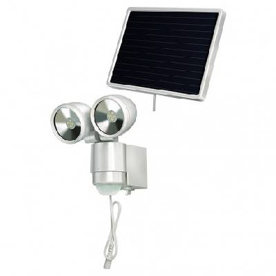 Прожектор светодиоден със сензор 8х0.5 W LED, 130°-8 м, Solar LED-Spot SOL 2x4 Hugo Brennenstuhl GmbH