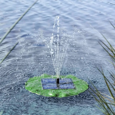 HI Соларна плаваща помпа за фонтан, лист лотос (423903)
