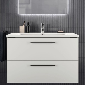 Ideal Standard i. life B стенен шкаф за монтаж на стена, матово бяло, 2 чекмеджета, 100 см (T5276DU)