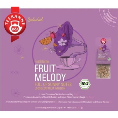 TEEKANNE Bio Luxury Bag Fruit Melody 20 čajových vrecúšok
