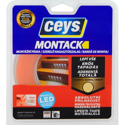 CEYS Montack lepí vše okamžitě - páska pro LED 10 m × 8 mm – Zbozi.Blesk.cz
