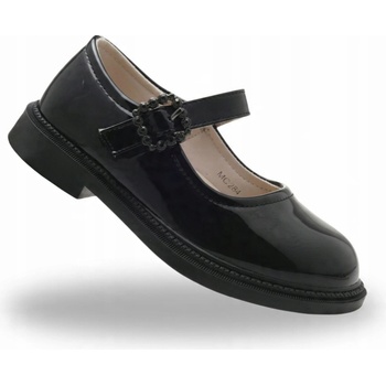 Balerínové topánky pre dievčatko, elegantné dievčenské poltopánky na suchý zips