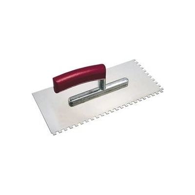 KAUFMANN hladítko 280 x 130 mm z nerezové oceli oboustranně vroubky 12 x 12 mm