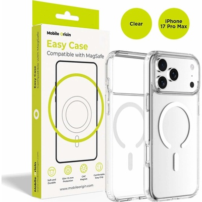 Mobile Origin Hybrid MagSafe Case Clear iPhone 17 Pro Max MO-HYCL-IP17PM