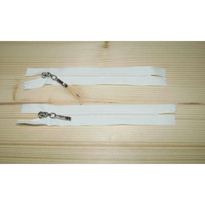 Kostenný zips smotanová 3mm nedeliteľný 14cm