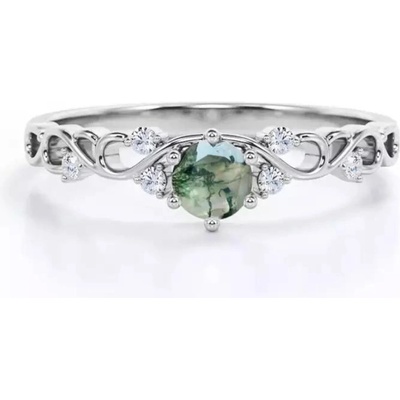 Olivie Stříbrný prsten 7374