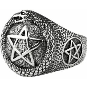 ETNOX Пръстен ETNOX - Pentacle with snake - SR1432