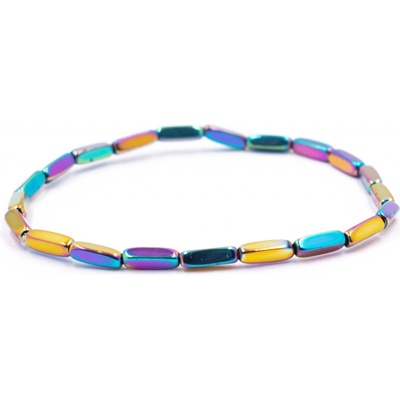 Milujeme Kameny Hematit aqua aura náramek váleček HAA1 NVAS321