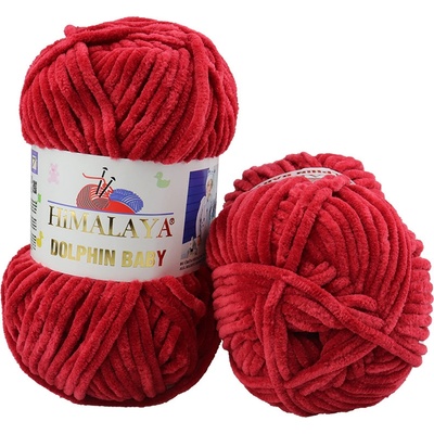 Himalaya příze Dolphin Baby 80352 tmavě červená – Zboží Mobilmania