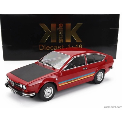 Kk-scale Alfa romeo Alfetta 2000 Gtv Turbodelta 1979 Červená Černá 1:18