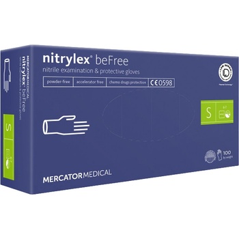 Mercator Medical Nitrylex beFree Jednorázové rukavice 100 ks
