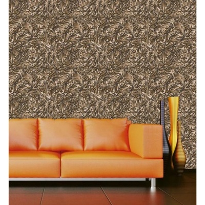 DIMEX ART Луксозна флизелинова тапета златен флорален абстракт