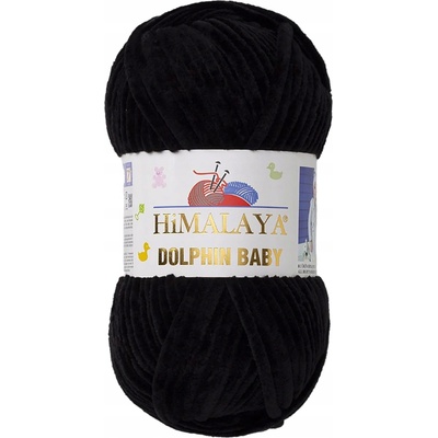 Priadza Himalaya Dolphin Baby 100g 120m 80311 čierna