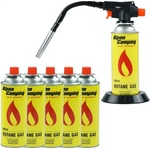 REXXER Комплект газова горелка + 6 бр. газ rexxer rb-04-120, 1300 w (rb-04-120)